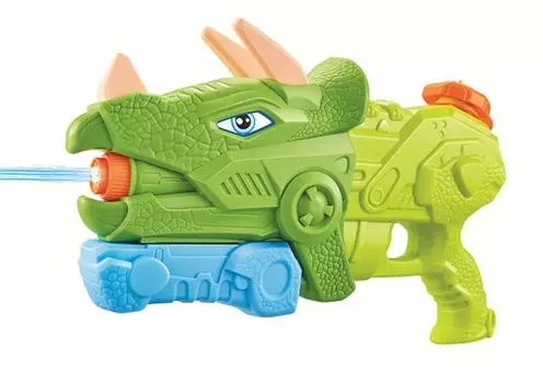 Набор из 2 водяных пистолетов 2024 года, новейший дизайн, регистрация товарного знака на портале Dinosaur Dinosaur Summer Standard Water Play Water Gun for Children Co., Ltd.
