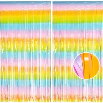 Набор из 2 занавесок с кисточками BRAVESHINE с блестками для детского дня рождения, занавеска с украшением на день рождения, занавеска с украшением на день рождения, украшение на вечеринку