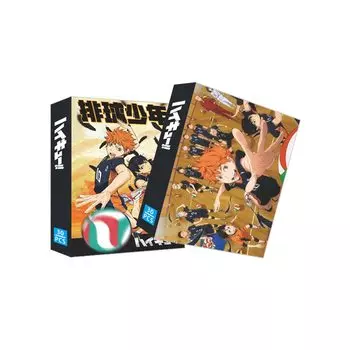 Набор из 30 карт Haikyuu LOMO Старшая школа Карасуно Старшая школа Аоба Джосай Аниме Многие типы Манга Хранение Памятная карточка Игрушка Украшения Товары Моэ