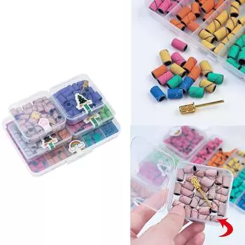 Набор из 30 насадок для ногтей, аксессуары для снятия УФ-гель-лака, шлифовальная головка, аксессуары для ногтей, сменные инструменты A