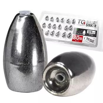 Набор из 30 вольфрамовых грузил-пулей funks TG Sinker 21 г 3/4 унции