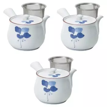 Набор из 3 больших чайников с ручками Чайники Арита Яки Набор Арита Яки Сетомонохонпо U-образный [1210.5см 650сс]