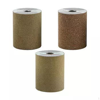 Набор из 3 цилиндрических шлифовальных кругов для угловой шлифовальной машины типа 100, зернистость 50/100/200, прочный аксессуар