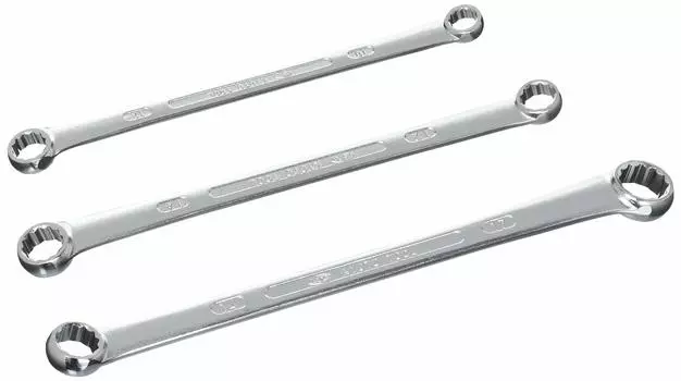 Набор из 3 длинных торцевых ключей Kyoto Machinery Tools с углом наклона 15 градусов M1513 (КТК)