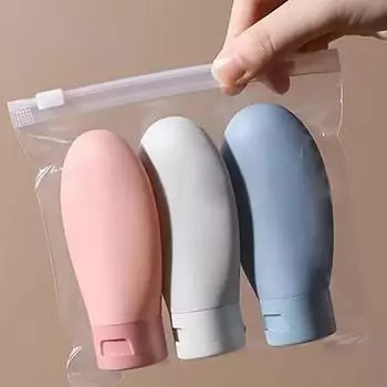 Набор из 3 флаконов для духов, многоразовый спрей, лосьон, шампунь, душевая трубка, заправка для бутылок, косметический контейнер для жидкости для путешествий Nordic 3 piece set