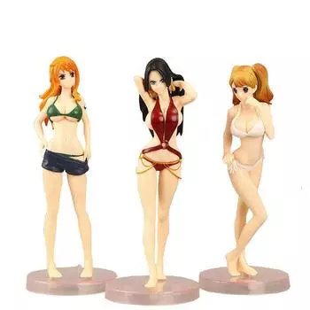 Набор из 3-х цельных фигурок Нами примерно. 17см