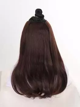 Набор из 3-х микро-волос темно-коричневого цвета для наращивания 18inch