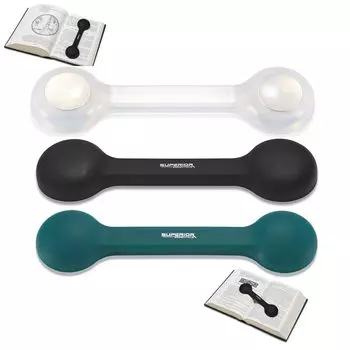 Набор из 3-х закладок для страниц Superior Essentials, зеленых, черных, прозрачных, с защитой от непогоды, для книг/утяжеленных книг (Прозрачный, Зеленый, Черный)