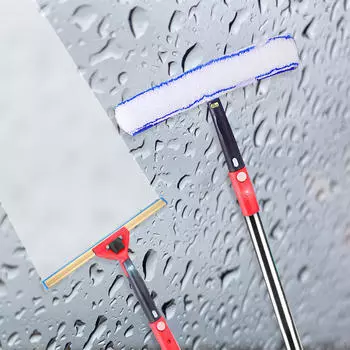 Набор из 3 инструментов для мытья стекол, скребок для мытья окон автомобиля, выдвижная вращающаяся щетка для мытья окон автомобиля жёлтый