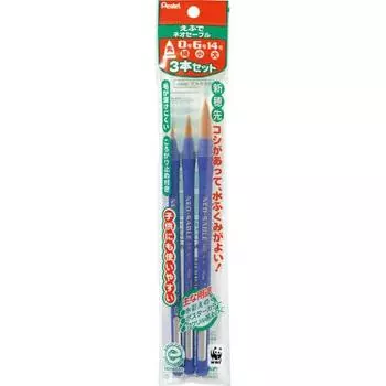 Набор из 3 кистей Pentel Paint Brush Neo Sable XZBNR-3S