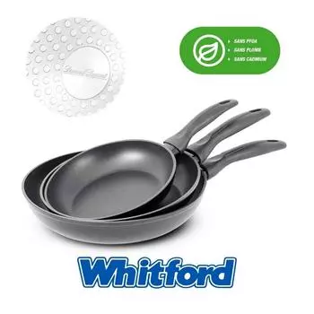 Набор из 3 кованых алюминиевых сковород с антипригарным покрытием Emma2 Durand Dupont