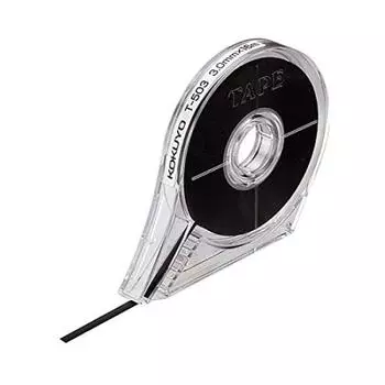 Набор из 3 линованных лент KOKUYO для белой доски, ширина, длина, 3 мм, 16 м, черная, чёрный