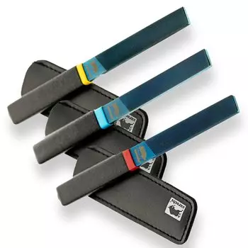 Набор из 3 металлических напильников Aurochs Super Sharpened Iron Напильник, плоский, одинарный, средний, тонкий, масляный, (Широкий)