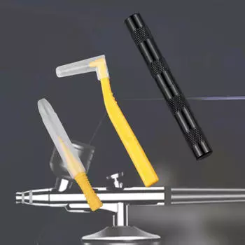 Набор из 3 мини-кистей для чистки аэрографа, инструмент для ремонта спрея