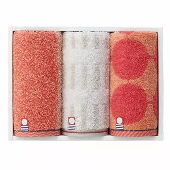 Набор из 3 мини-полотенец от розового цвета Imabari