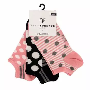 Набор из 3 пар модных носков t36 / 41 11088 Women BILL TORNADO
