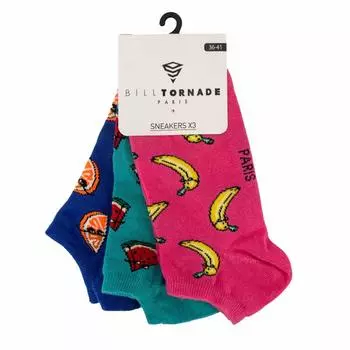 Набор из 3 пар модных носков t36 / 41 11088 Women BILL TORNADO
