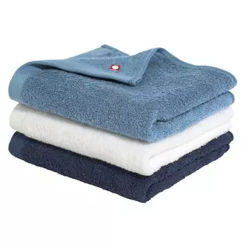 Набор из 3 полотенец для лица Imabari Towel средней толщины, быстросохнущий, 34 шт., хлопковый дымчатый [мягкий тип], впитывающий, высушивающий, белый, Япония, 80 см, 100% (Белый,
