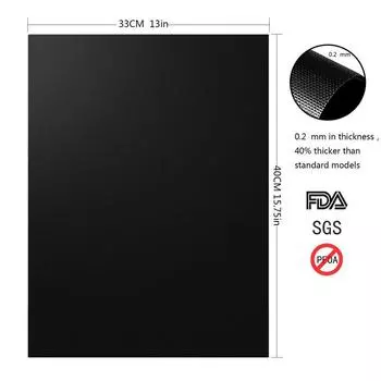 Набор из 3 предметов для барбекю, антипригарный коврик для гриля для барбекю, безопасная и здоровая приготовление пищи на гриле