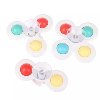 Набор из 3 предметов, игрушки-спиннеры с присоской в виде мультяшных животных для детей, детский стульчик для кормления, дорожная игрушка для ванны, подарок для детей