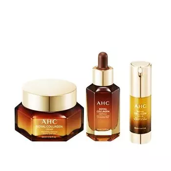 Набор из 3 предметов: сыворотка AHC Royal Collagen + ампула + крем