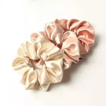 Набор из 3 резинок-скранчи для женщин, резинки для волос, атласные резинки-скранчи для девочек, держатели для хвостиков для густых вьющихся волос, милые хвостики