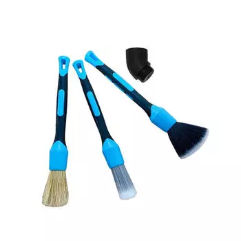 Набор из 3 щеток для чистки автомобиля, набор щеток для очистки воздуховодов, щетка для чистки салона и экстерьера автомобиля One Size
