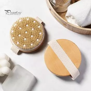 Набор из 3 щеток для сухой чистки тела, разборная конструкция, удобная ручка, круглое отверстие для подвешивания, щетка для душа 3pcs