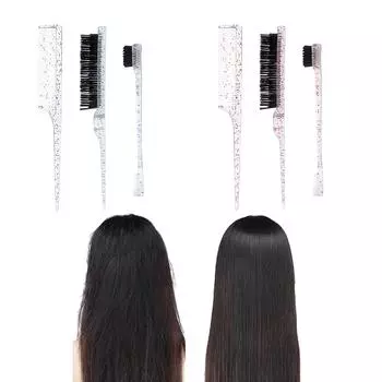 Набор из 3 щеток для волос, расчесок, гребней, гребней для укладки ... зелёный