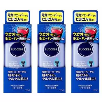 [Набор из 3 шт.] Гель для влажного бритья Success 180 г x 3 шт. 180 г (x 3)