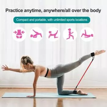 Набор из 3 шт., набор эспандеров для лодыжки, регулируемая застежка, дизайн ленты, компактные портативные эспандеры для ног с ремешками на щиколотке Sets