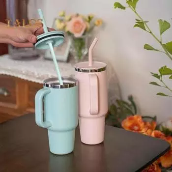 Набор из 3 сменных трубочек для термоса Hydro Flask с длинной щеткой для чистки, не содержащая бисфенол-А пищевая трубочка для термоса Hydro Flask Travel Mug фиолетовый