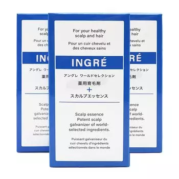 Набор из 3 стимуляторов роста волос Hospital ANGRE World Selection, тоник для волос INGRE для мужчин и женщин, лечебный Redensyl AGA [гарантия AGA] Квази-лекарство