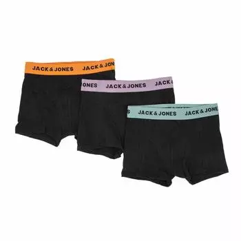 Набор из 3 трусов-боксеров с резинкой и логотипом из эластичного хлопка Kids JACK & JONES 10 ans чёрный