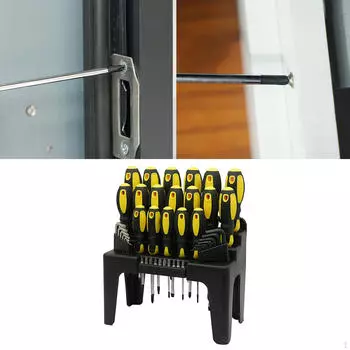 Набор из 44 отверток с подставкой Практичный домашний ремонт Высокопроизводительный ручной инструмент Точность