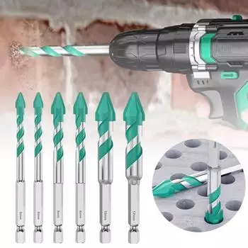 Набор из 4/6 высокопрочных эксцентриковых спиральных сверл, устойчивых к ржавчине, широко используемых, многофункциональных, сверхтвердых A