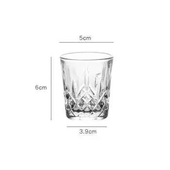 Набор из 4 бокалов для вина, маленькие стаканы для ликера Байцзю, бокалы для сакэ на один глоток, цветочные бокалы для вина Дин, императорский бокал для соджу SGlass