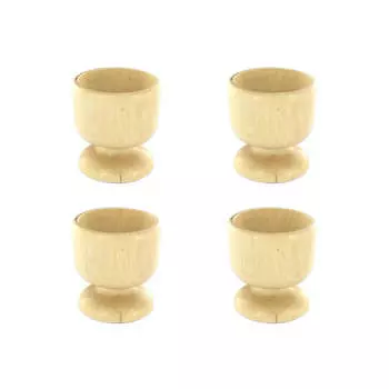 Набор из 4 дизайнерских деревянных подставок для яиц Fackelmann Wood Edition арт.. 9908650