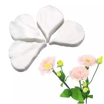 Набор из 4 формочек для помадки Инструменты для украшения торта Формы для шоколада Формы для конфет Шарики Цветы Лепестки в форме силиконового материала