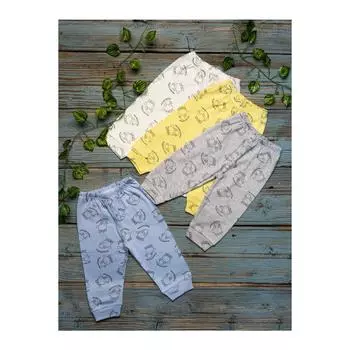 Набор из 4 хлопковых трусов Kuzulu для маленьких мальчиков без пинеток