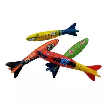 Набор из 4 игрушек для бассейна «Торпеда», корейские игрушки для ванной