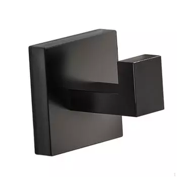 Набор из 4 крючков для одежды, вешалка, настенный органайзер из нержавеющей стали, держатель для полотенец для рук чёрный