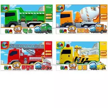 Набор из 4 моделей The Little Bus Tayo Friend LITTLE MAX, CHRIS, FRANK, TOTO Max - Dump Truck