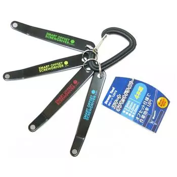 Набор из 4 отверток Ichinen Access Strong Tool Smart Offset 12976 (Сильный инструмент) (Шестигранник 2,5 мм, 3 мм, 4 мм, 5 мм)