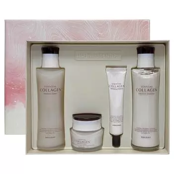 Набор из 4 предметов для интенсивного ухода за кожей Kwailnara Essential Collagen