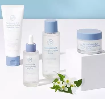 Набор из 4 предметов Esfolio – Увлажнение и успокоение с гиалуроновой кислотой и хауттюйнией 1 set