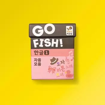 Набор из 4 предметов Gofish Hangul: согласные, гласные, буквы без согласных, легкие согласные, трудные согласные, корейская популярная развивающая игра