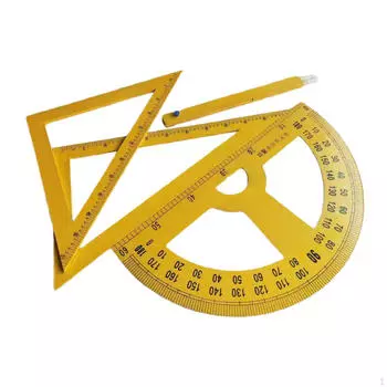 Набор из 4 предметов по геометрии для белой доски, математические инструменты, линейка и циркуль для использования в инженерной школе with handle
