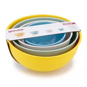 Набор из 4 простых кухонных мисок GUZZINI