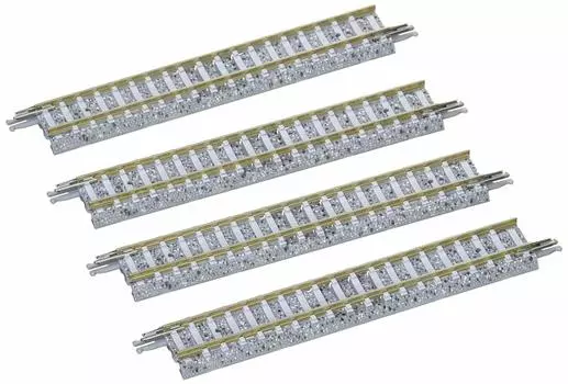 Набор из 4 прямых рельсов ПК TOMIX N Gauge F 1015 Железнодорожные принадлежности для моделей S99-PC
